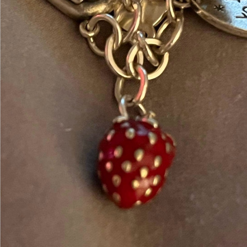 James Avery Strawberry Enamel Charm